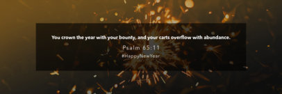 Facebook Cover Template with a New Year Quote