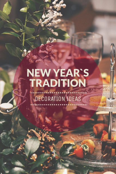 Pinterest Post Template for DIY New Year Decoration Ideas 651i - 1862