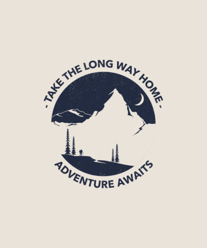 T-Shirt Design Maker with an Adventure Quote