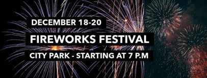 Facebook Cover Maker with Fireworks Graphics