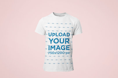 Mockup of a Ghosted Men's T-Shirt in Front View 29349