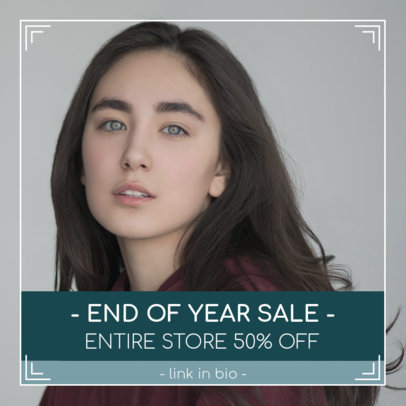 Instagram Post Generator for an End of Year Sale