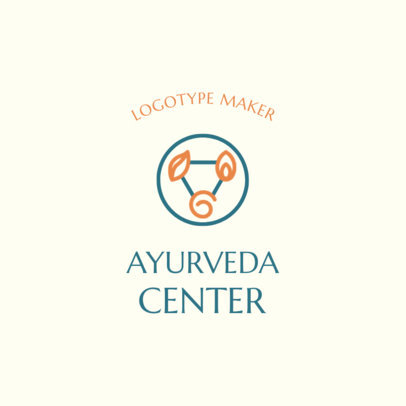 Alternative Medicine Logo Generator for an Ayurveda Center