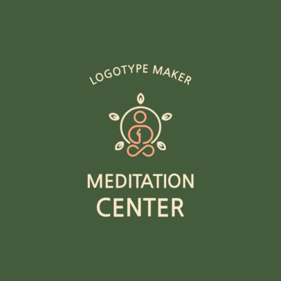 Minimal Online Logo Maker for a Meditation Center