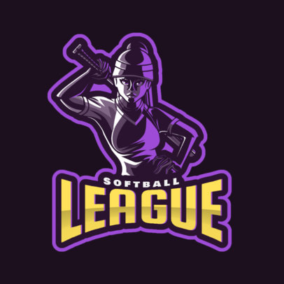 Online Logo Maker for a Softball League 