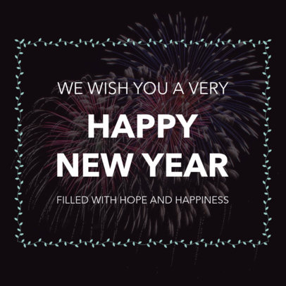 Instagram Post Template for a New Year's Eve Celebration 16613g 1858