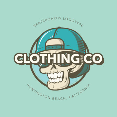 Santa Cruz Inspired Logo Maker for a Clothing Brand