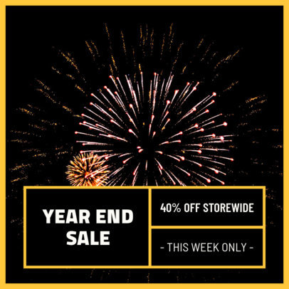 Instagram Post Maker Promoting a New Year's Special Sale