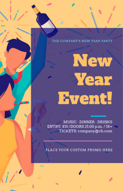 Online Flyer Maker for a New Year Event