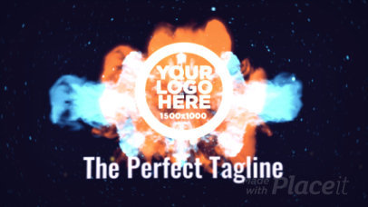 Logo Reveal Intro Maker with Animated Explosion in Space 1994