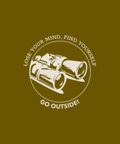 T-Shirt Design Maker with a Wanderlust Quote 1850h