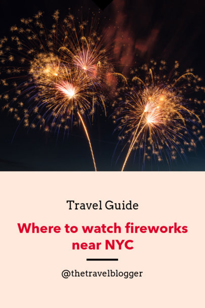 Travel Guide Pinterest Pin Generator with a Fireworks Image 1125f-1869