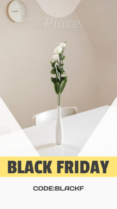 Minimal Instagram Story Video Maker for a Black Friday Special Sale 