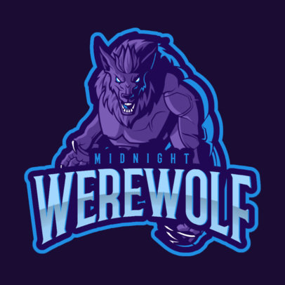 Gaming Logo Maker with a World of Warcraft Inspired Werewolf Illustration