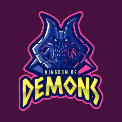 Gaming Logo Maker with a Demonic Character in Reference to World of Warcraft 2613k