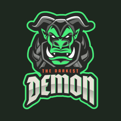 eSports Logo Maker with a Demon Character Inspired by WoW