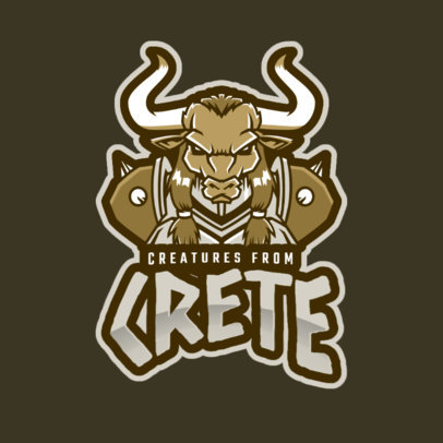 WoW-Inspired Gaming Logo Maker with a Horned Character