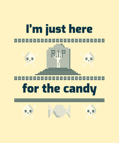 Halloween T-Shirt Creator with an Ugly Sweater Look
