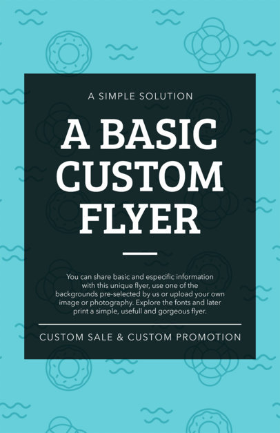 Customizable Flyer Template with Creative Patterns 