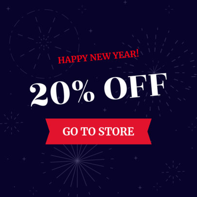 Holiday Banner Maker for a New Year Sale