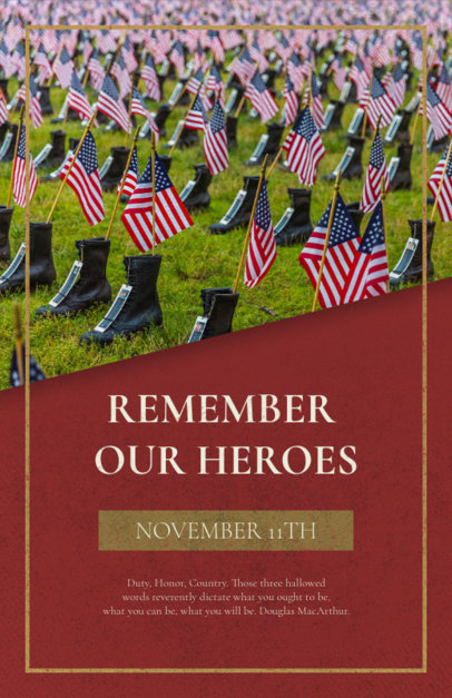 Veterans Day Flyer Generator for an Event to Remember American Heroes