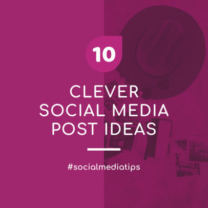 Instagram Post Template for a Post About Clever Ideas 631h-1883