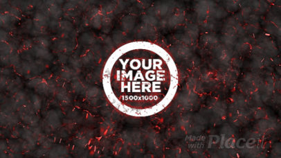 Logo Reveal Intro Maker with Flying Ashes 1990