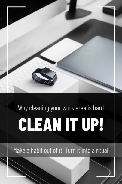 Pinterest Pin Generator with Cleaning Tips for Your Workspace 1885c
