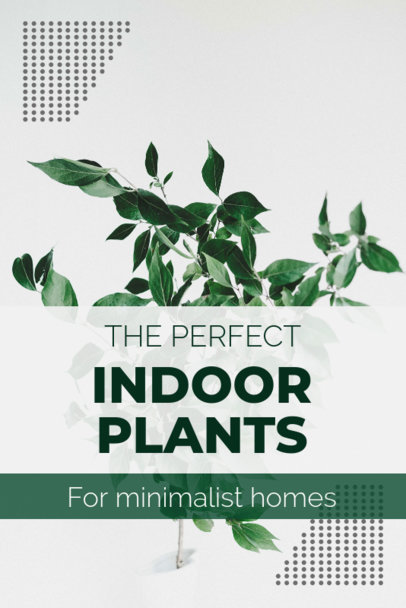Nature Pinterest Pin Template with an Image of Plants 1885g