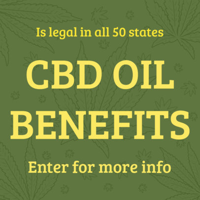 Twitter Post Template for a Tweet About Legal CBD 16613i - 1898