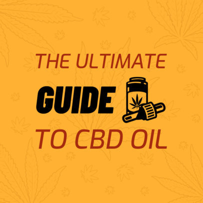 Social Media Post Template About a CBD Oil Guide