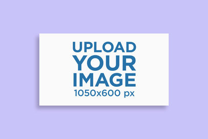 Mockup of a Business Card in Close-Up