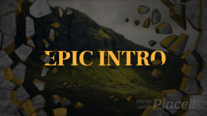 Logo Reveal Intro Maker with an Animation of a Wall Breaking