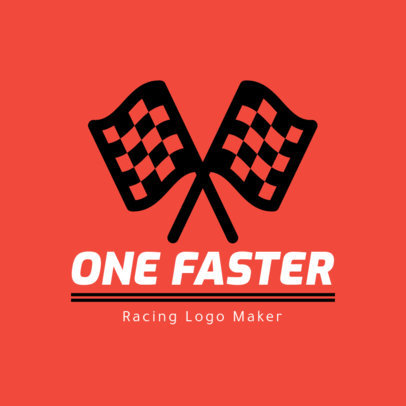 Racing Logo Maker Featuring Racing Flags