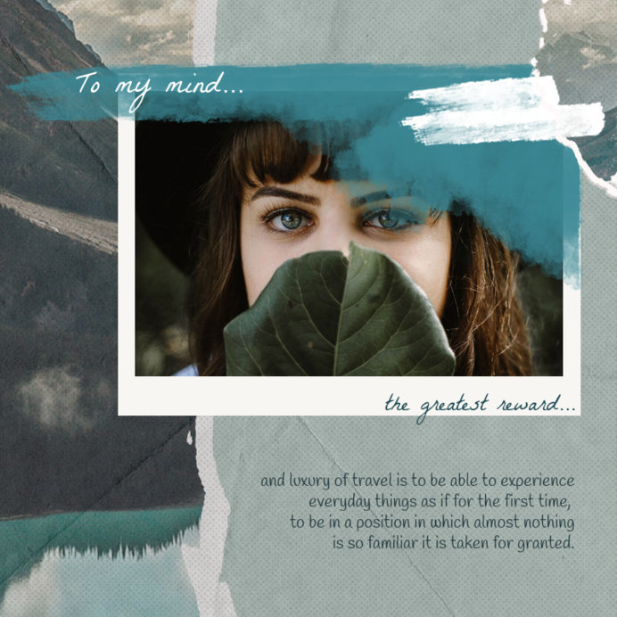 Placeit - Collage-Style Instagram Post Template Featuring a Quote