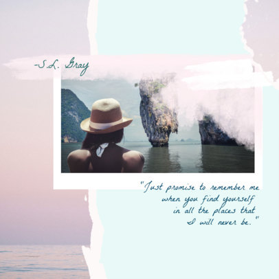 Collage-Style Instagram Post Template for Traveler Instagrammers