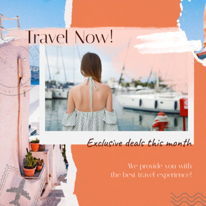 Collage-Style Instagram Post Maker for Travelholic Influencers