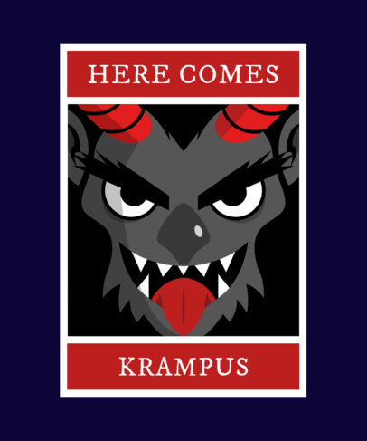 Krampus Christmas T-Shirt Maker