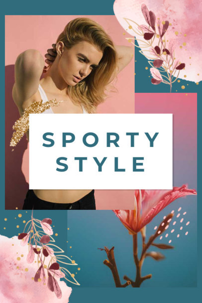 Pinterest Post Maker for a Sporty-Themed Collage