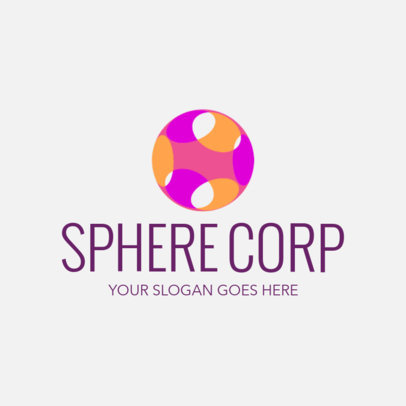 Corporate Logo Maker with an Abstract Sphere Illustration