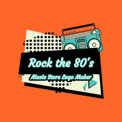 Cool Logo Template for a Retro Music Store