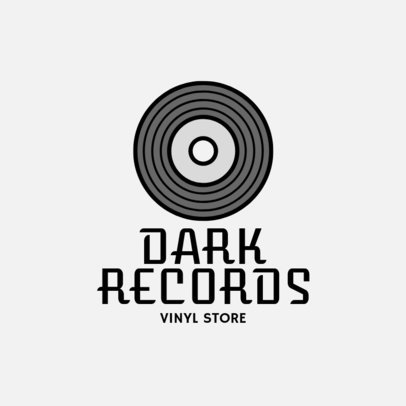 Online Logo Maker for a Vinyl Store