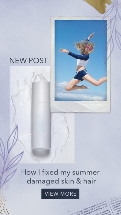 Collage-Style Instagram Story Generator for Beauty Products 1899i