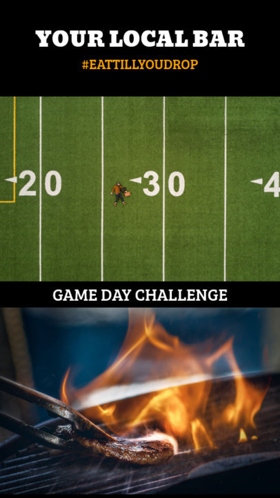 Instagram Story Creator for a Football Game Day Challenge 950f-1926