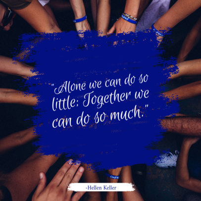 Instagram Post Generator Featuring a Teamback Supportive Quote 1103h 1927