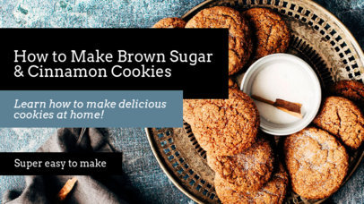 YouTube Thumbnail Design Template for Pastry Cooking Channels