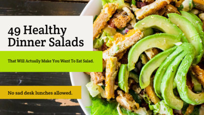 YouTube Thumbnail Design Maker for Healthy Cooking Tips