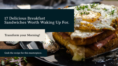 YouTube Thumbnail Maker for a Breakfast Recipes Video