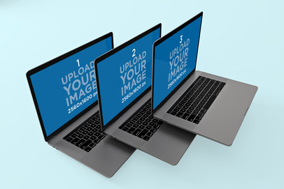 MacBook Pro Mockup with a Trippy and Fun Composition 572-el