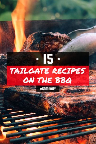 Pinterest Pin Maker with Recipes for a Tailgate BBQ 1122k-1935